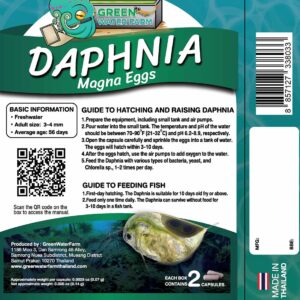 Daphnia product packaging back side